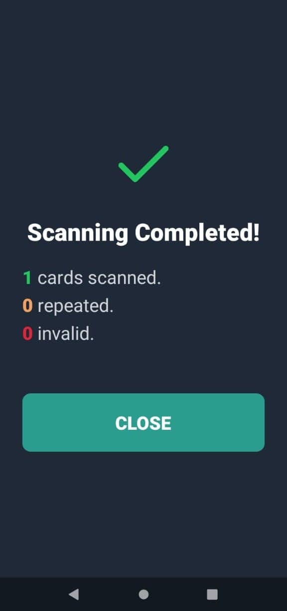 Scan result