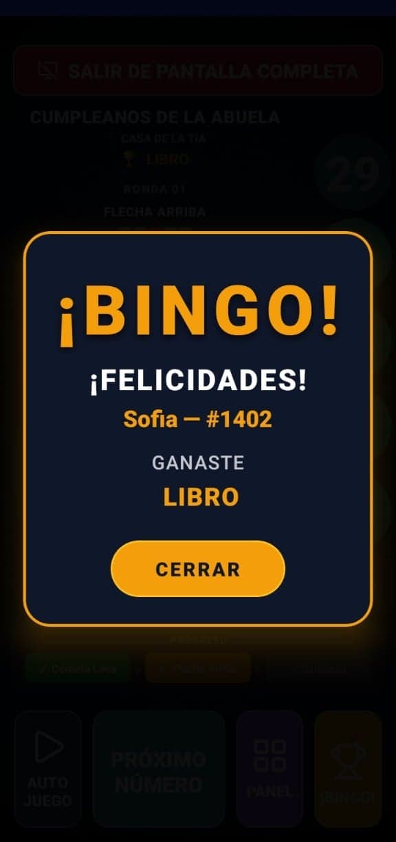 Celebra con el Ganador