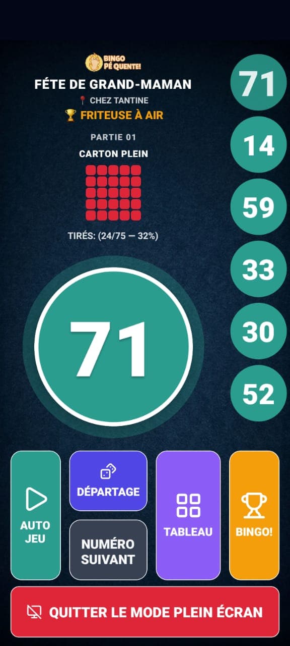 Tirez les numéros