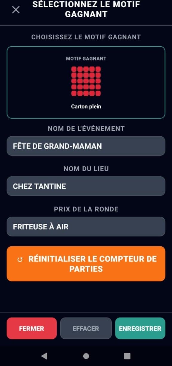 Choisissez le mode de jeu