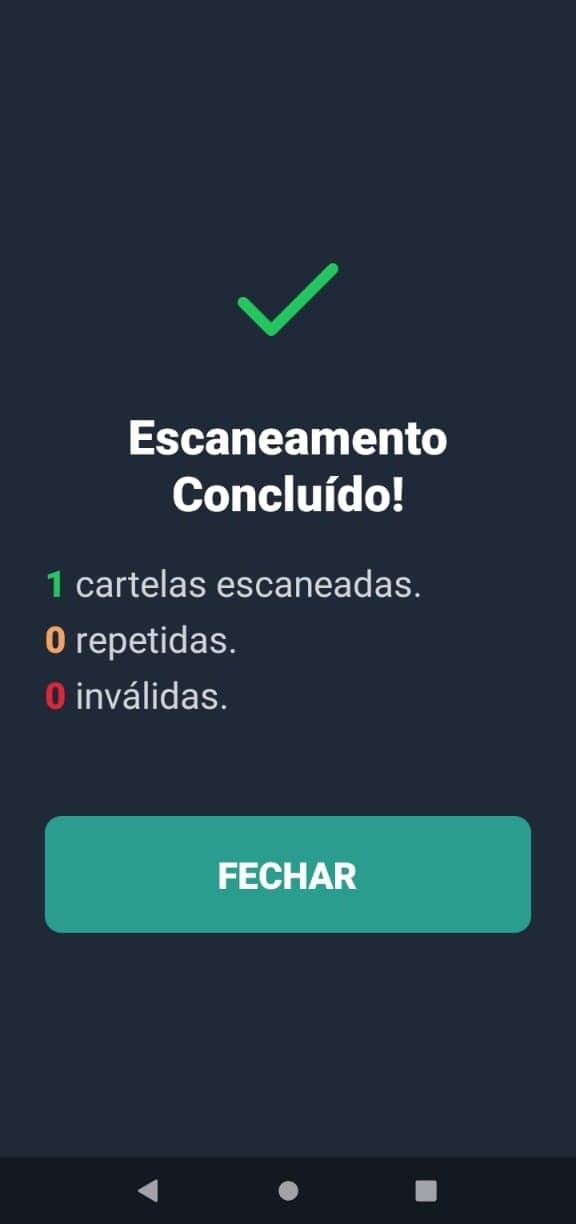 Resultado do escaneamento