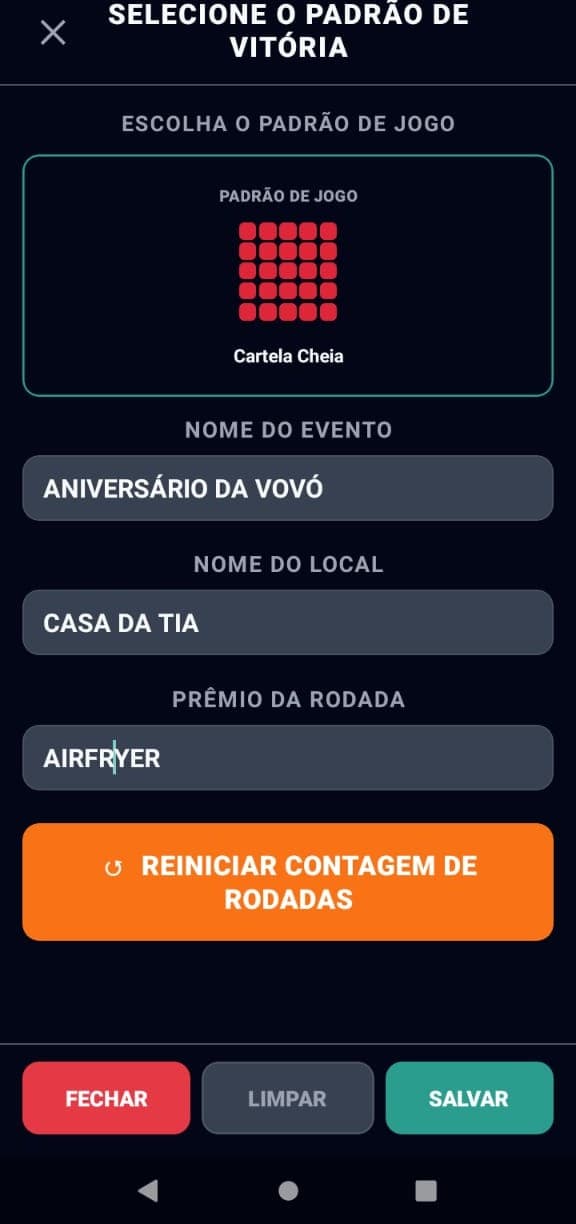 Escolha o Modo de Jogo