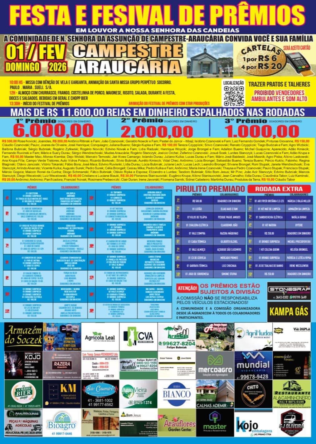 Poster Festa e Festival de Prêmios